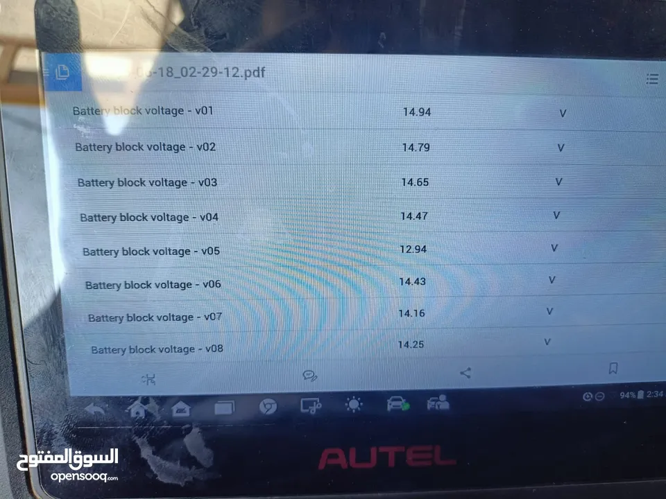 بطارية بريوس 2013 الاصليه استخدام خفيف ما زالت تعمل