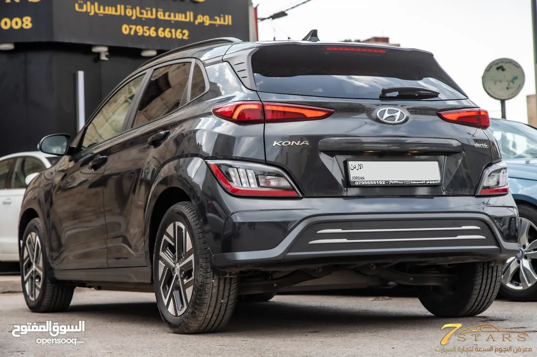 Hyundai kona 2022 Full electric   السيارة وارد و كفالة الشركة و قطعت مسافة 15,000 كم فقط