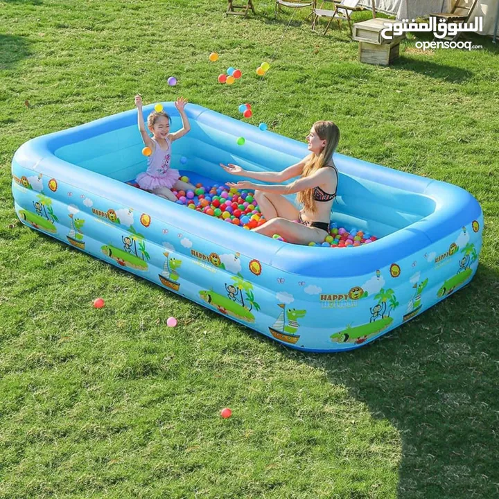 بركة عائيلية family funpool القابلة للنفخ خلي كل يوم عيد لاطفالك والعيلة