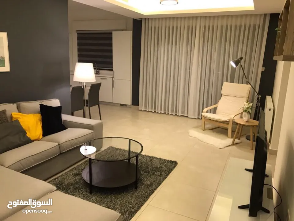 شقة فاخرة في - عبدون - مساحة 110 م غرفتين نوم وبلكونة (ID# : 7515)