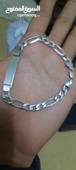 مجموعة بلاكات وسناسيل فضة متنوعة اوزان عالية واشي رفيع الأغلب اوزان عالية مختمات عدة اختام إيطالي اص