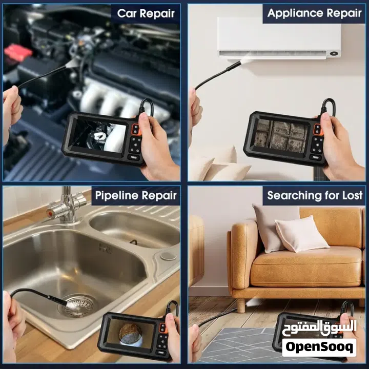 Waterproof Borescope Endoscope Camera with Light, 1080P HD Inspection Camera, Snake Camera,  with 15