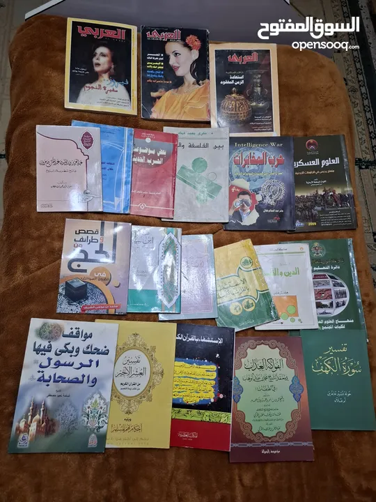 مجموعة كتب منوعة للبيع 70 كتاب بـ 7 دنانير