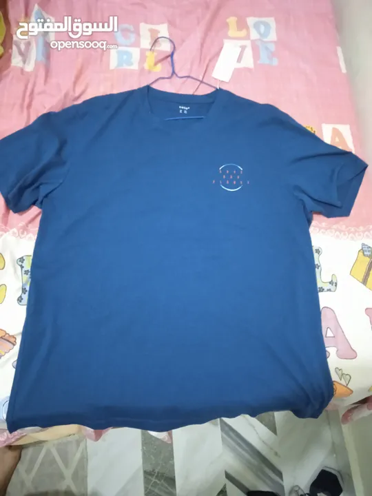 تيشرت خامه celio لونه ازرق مقاس XL