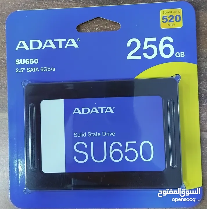 هارد دسك اس اس دي دي داخلي لأجهزة الكومبيوتر 256GB ADATA SU650 3D NAND 15X GAMING SSD