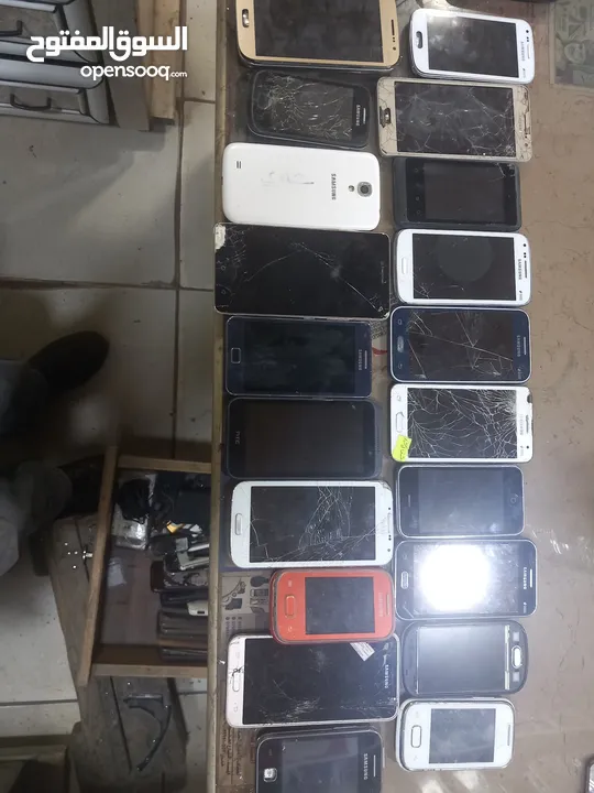 تلفونات معطلة  شطب شغل قطع عدد 32 جهاز البيع لكامل الكمية