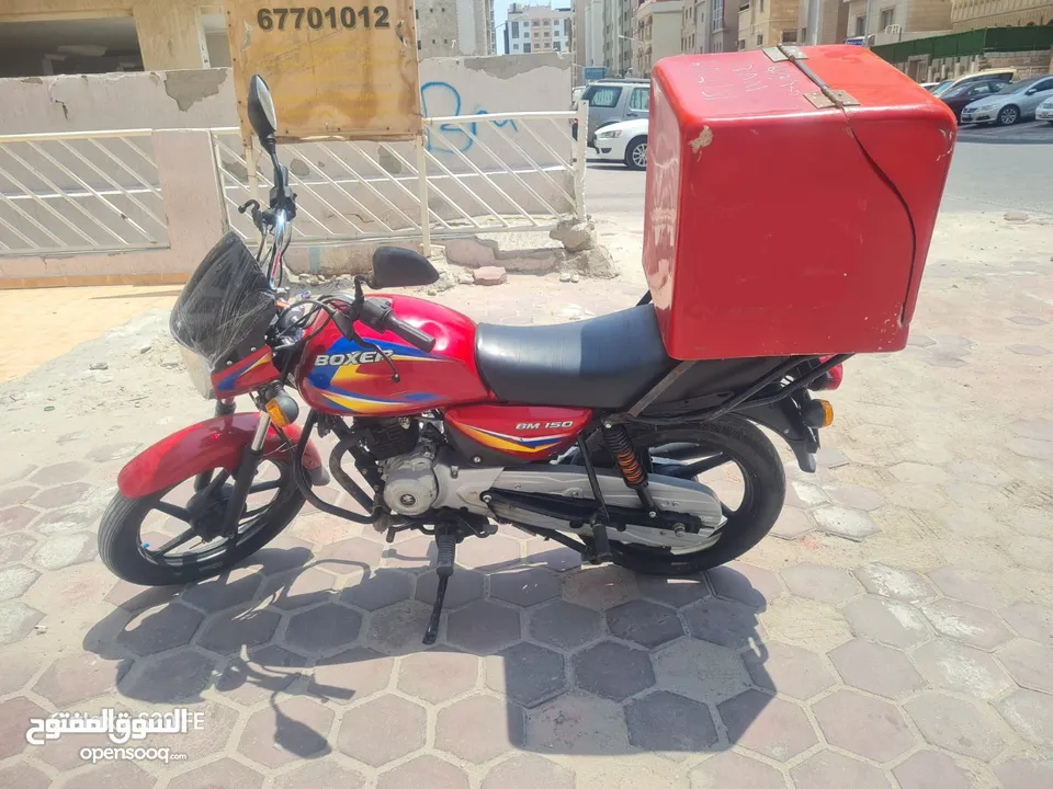 Bajaj Boxer bike box attached 2023 model