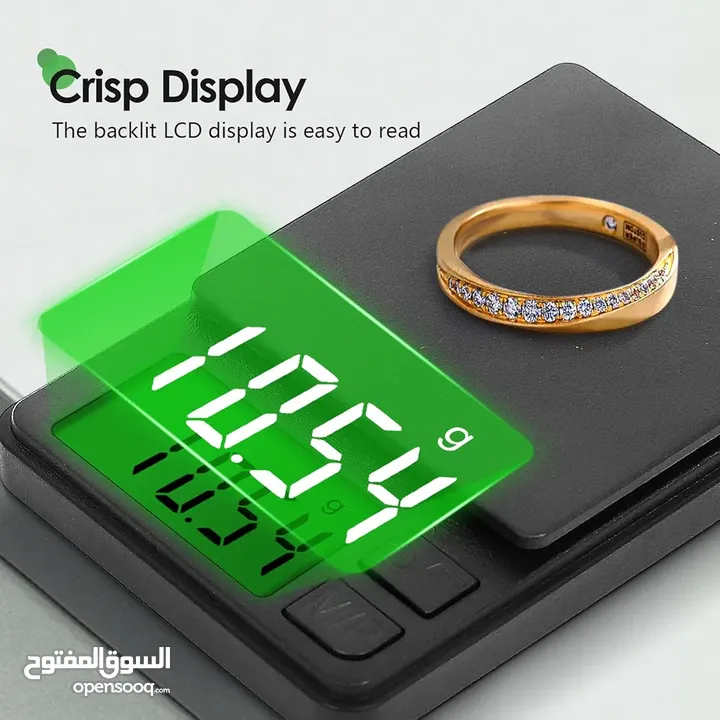 ميزان غرامات 0.01 -1000 غرام الذهب والمجوهرات والتوابل