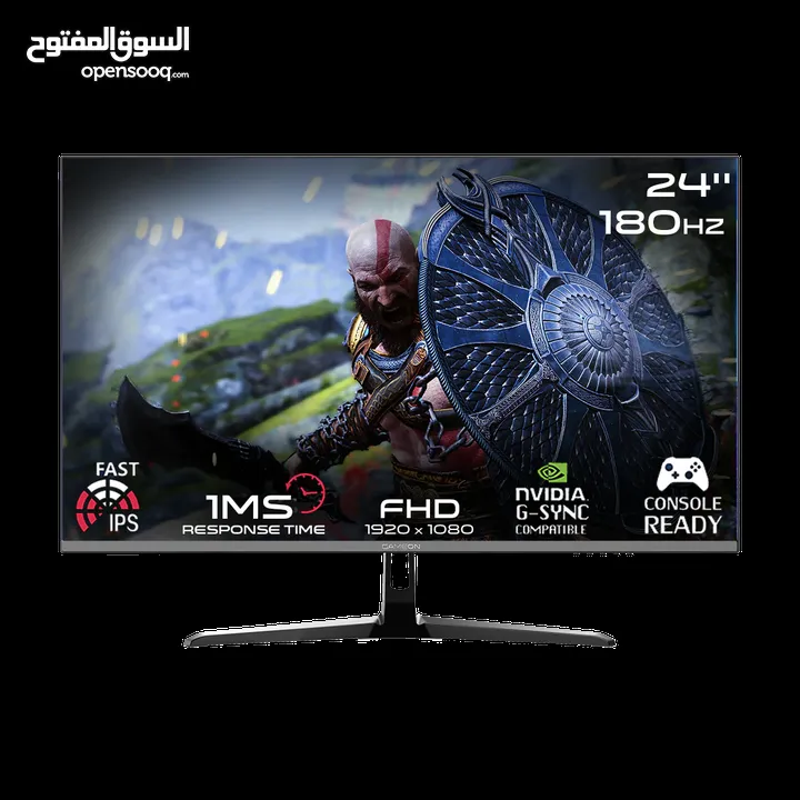 شاشة GAMEON GOPS24180VA مقاس 24 بوصة FHD، 180 هرتز، 1 مللي ثانية، HDMI 2.0