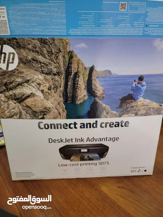 HP Deskjet 5075 (All in one) work with wifi, touch screen طابعة وسكانر تعمل على الwifi، شاشة لمس