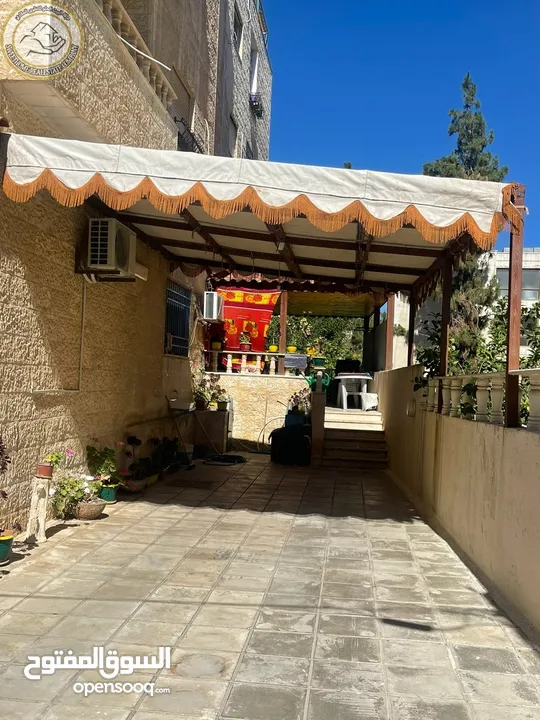 شقة أرضية مميزة للبيع في الدوار السابع  -  قرب جمعية خليل الرحمن 200م مع حديقة وترسات 200م