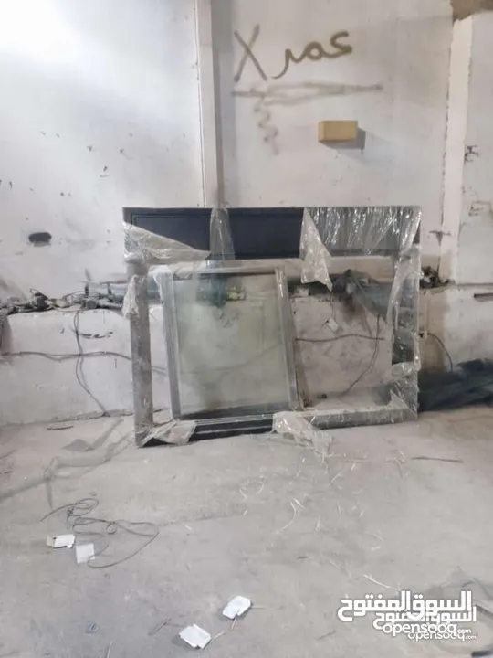 شباك المنيوم دبل جلاس تفصيل جديد بسعر حرق