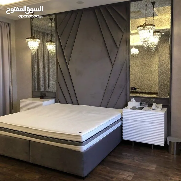 سرير مع خلفيه كامل الجدار 150 ريال ادارة عمانية واقل الاسعار
