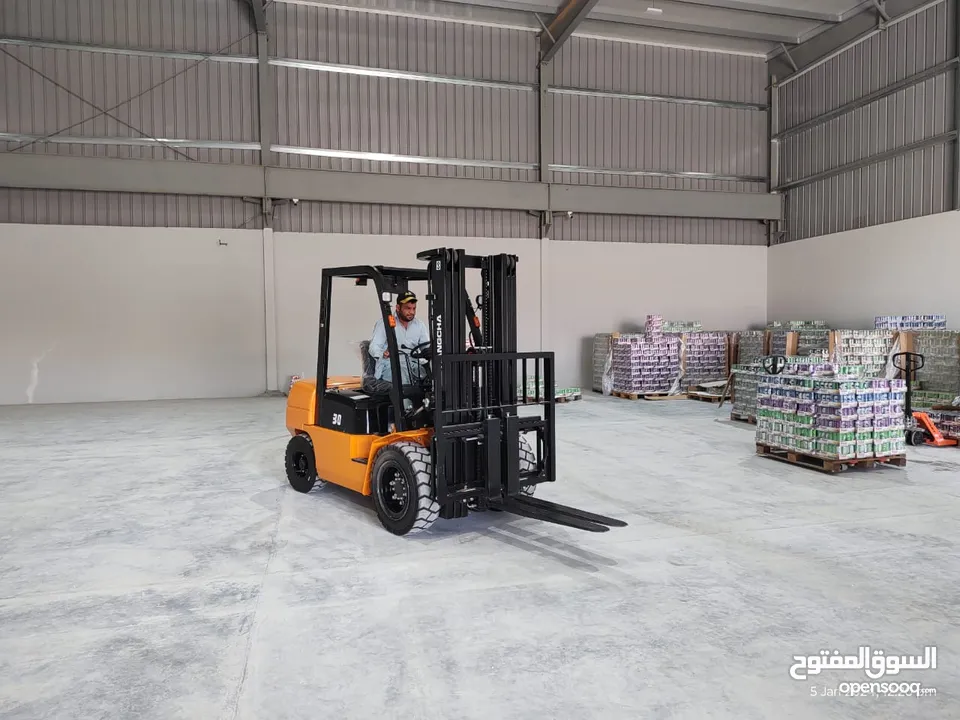 3 TON DIESEL FORKLIFT, BRAND NEW FOR SALE, MODEL - 2024, Make = GANGCHA - ISUZU ENGINE.