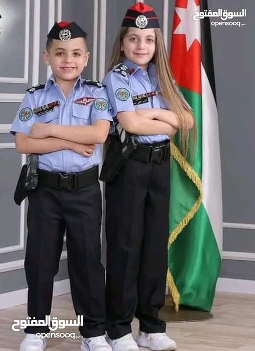 ملابس دشداش و عقال و غبايه و ثوب تراثي بنات اطفال   لباس جيش درك امن عام عسكري الجيش الاردني