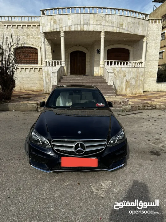 مرسيدس E200 AMG KIT ORGINAL  لون كحلي ماشية 105 الف  فل الفل  7 جيد