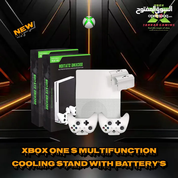 Xbox series x/s & one x/s cooling stand & battery charging قواعد تبريد مع بطاريات شحن اكس بوكس