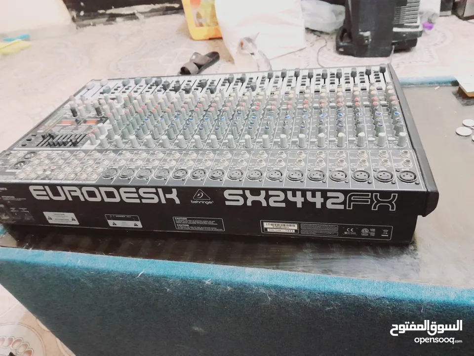 eurodesk sh2442 with sony Compact  جهاز مزح صوت احترافي ومضخم صوت ومكبرات صوت Mixer Amplifiers