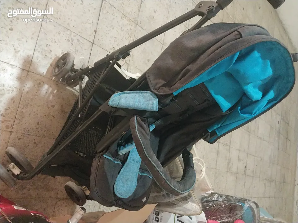 عرباية اطفال مع كوت ماركة even flo بحالة ممتازة للبيع