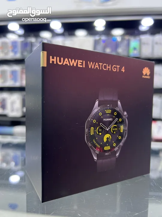 HUAWEI GT4 black (46mm) ساعة هواوي 4 باللون الاسود قياس 46 مم  العرض لفترة محدودة ( كمية محدودة )