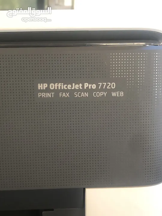 طابعة HP OfficeJet Pro 7720 all in one printer بحالة الوكالة استعمال خفيف للبيع بسعر مغري جدًا.