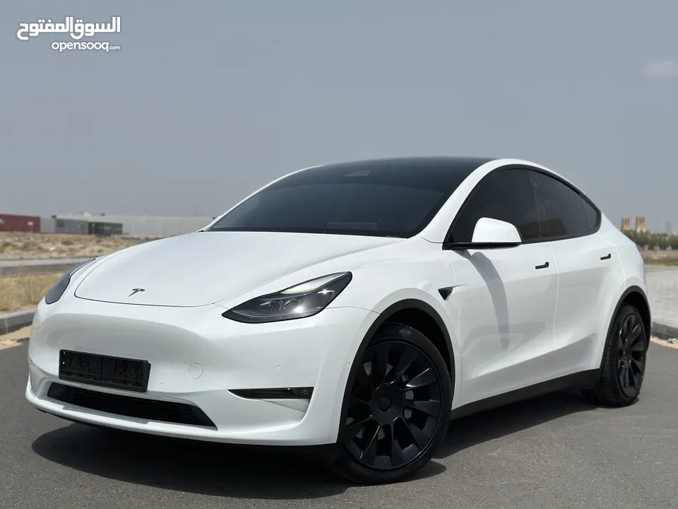 TESLA MODEL Y LONG RANGE GCC UNDER WARRANTY TOP OPTION EXCELLENT CONDITION