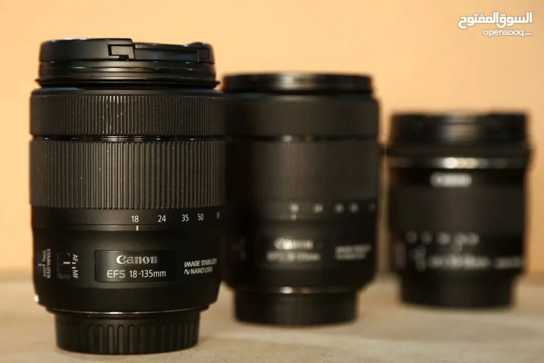 متوفر كاميرات وعدسات   كانون 80d  750d  1200d 4000d