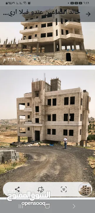 بيت مستقل  في منطقه بيت لاحم  مساحه 3 طوابق عظم