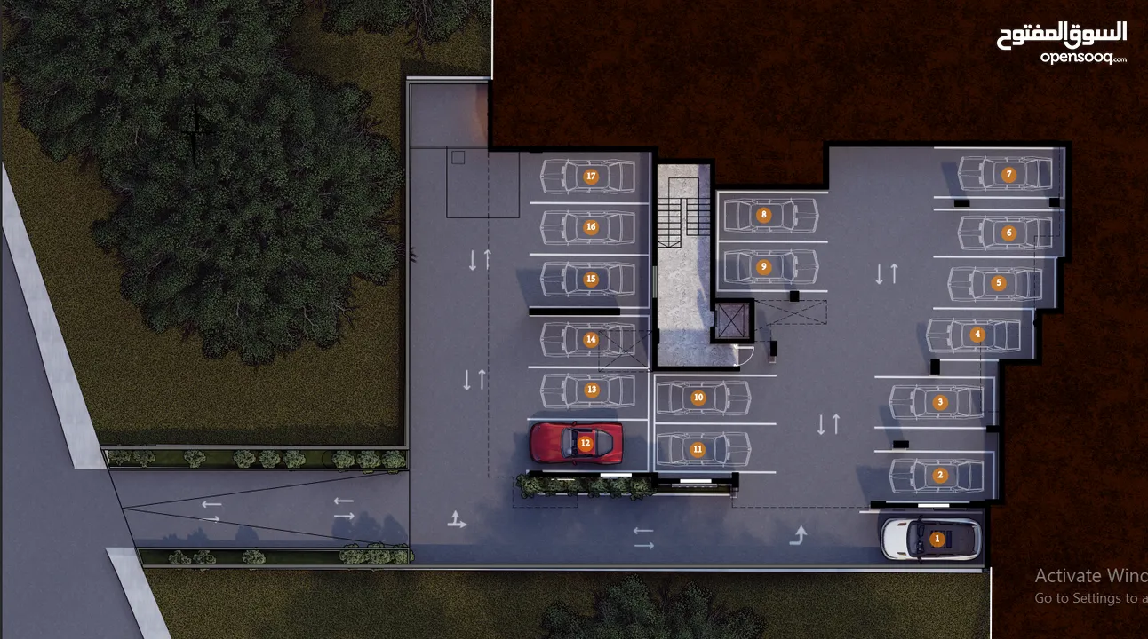 شقة سكنية مشطبة في مشروع قيد الانشاء بالقرب من برج فلسطين