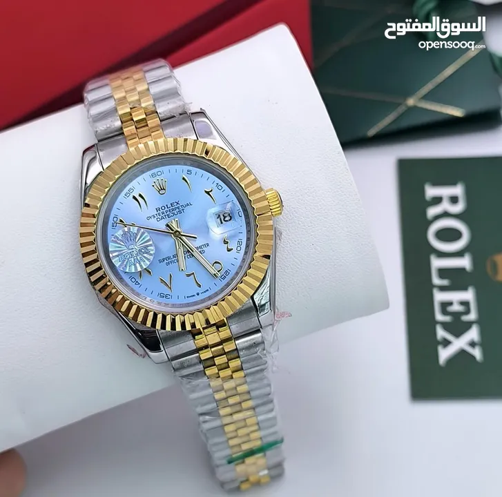 ساعات رولكس هاي كوالتي جميع الاصدارات جوده عاليه جدا استالس استيل ومتوفر جميع الماركات مع المرفقات