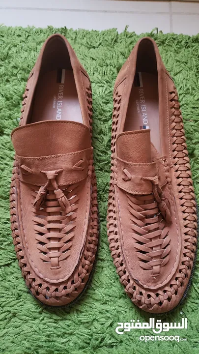 احذية ايطالية فخمة اصلية جلد طبيعي ماركة ريفر ايلند