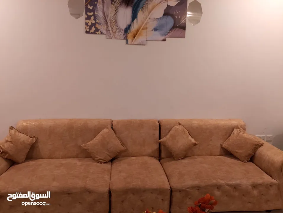 طقم كنب مستعمل  بسعر حرق