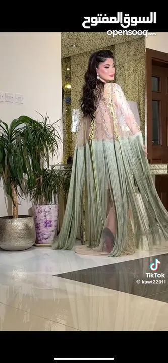 نفنوف عرس من مصممه رشا العنزي مقاس كبير xxL