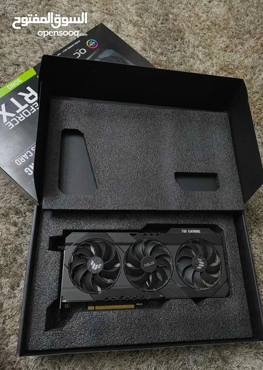 RTX Asus tuf gaming OC 3 fan   كرت بحالة الوكالة أن شاءالله ربي يطرح البركة لصاحب النصيب