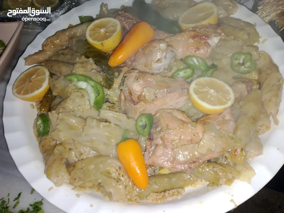 ام عدي للطبخات المنزليه كرش فوارغ روس طحل كبه ورق عنب منسف مسخن ششبرك شو مابخطر عبالك