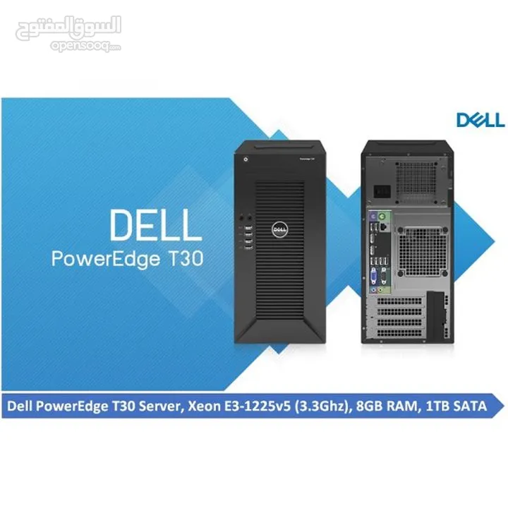 Dell PowerEdge T30 tower Server - 1 x Intel Xeon E3-1225 v5 Quad- 2TB HHD  32GB SSD 512 m.2 NVME
