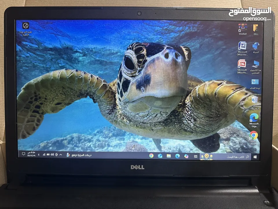 لابتوب dell كرتين شاشة بحالة ممتازه وسعرر حررق فل كيبورد