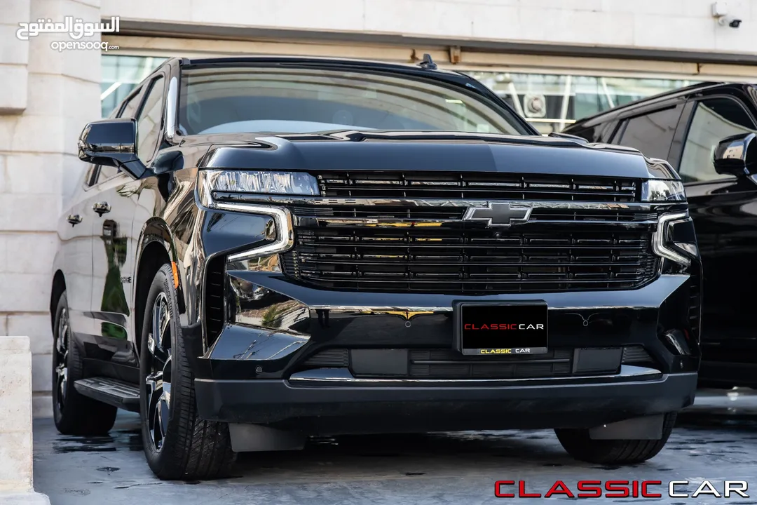 Chevrolet Tahoe Rst  2023 Black Edition Gazoline    عداد صفر  Zero Mileage   وارد و كفالة الشركة