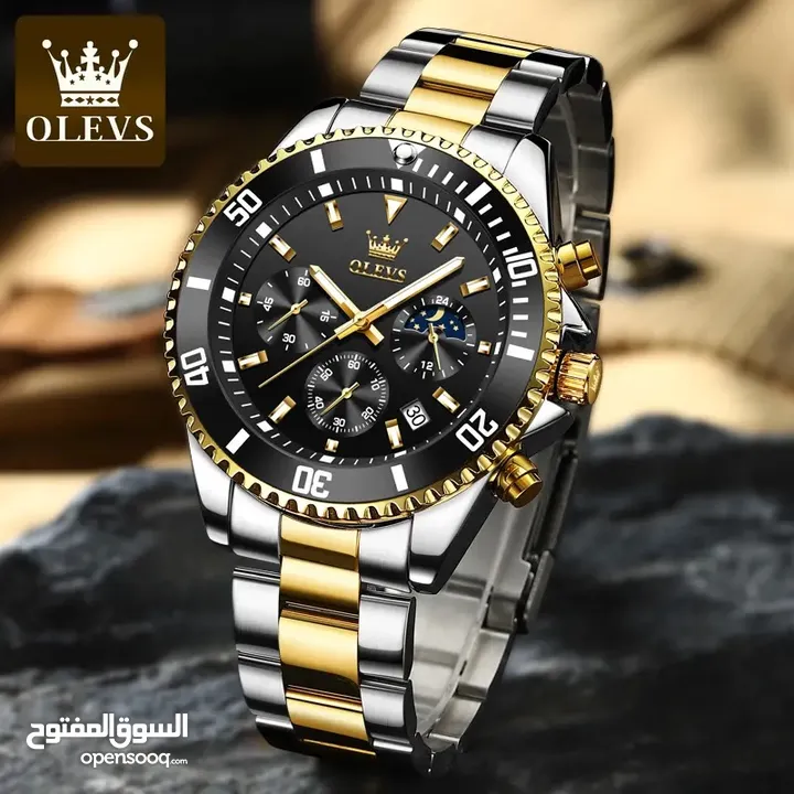 تخفيض 50% ساعه مميزه اصليه لعشاق الفخامه من ماركة olevs