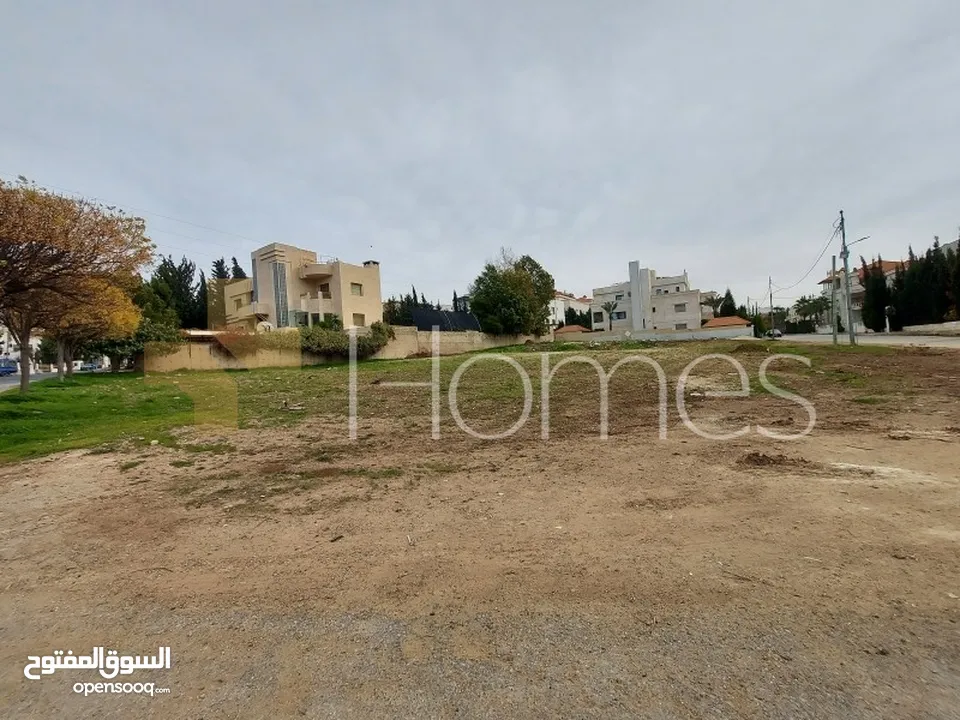 ارض سكنية مطلة على شارعين للبيع في الكرسي بمساحة 1502م