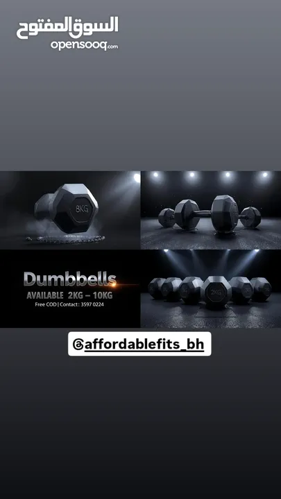 brand new 20 kg 18 kg 16 kg 14 kg dumbbells affordable price limited stock serious buyers only..
