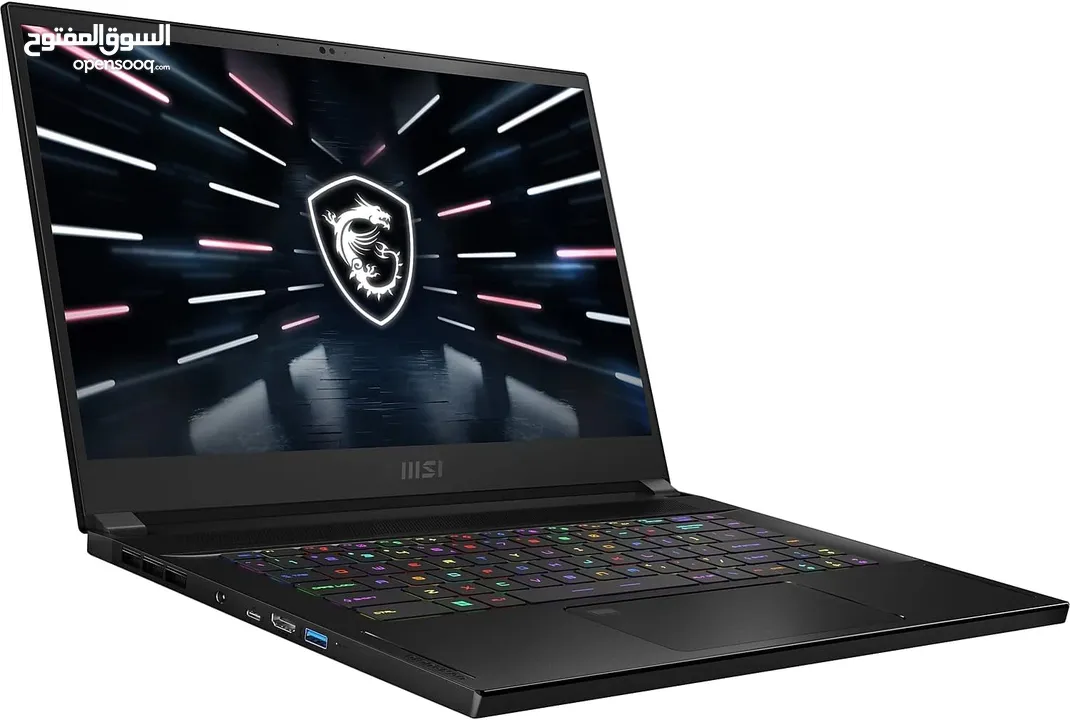 جديد - MSI Stealth GS66 15.6” 240Hz Gaming Laptop 12th i7, RTX 3070Ti, 32GB DDR5, 512GB SSD, Thunder