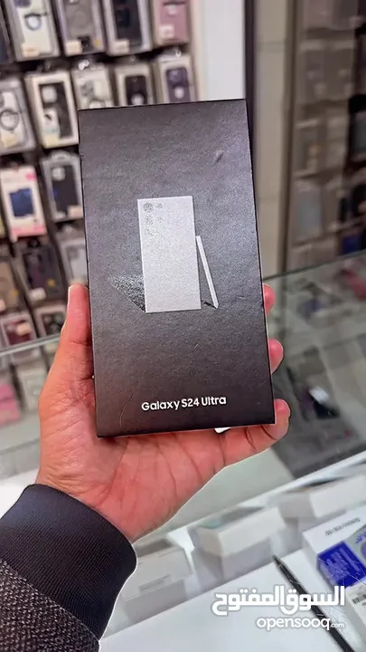 Samsung S24 Ultra  12 RAM  256GB    NEW جديد  مكفول سنة