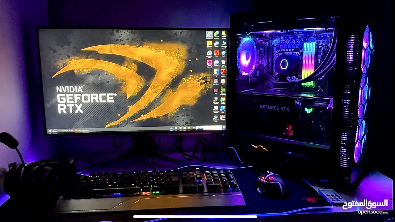 Pc gaming كامل للبيع