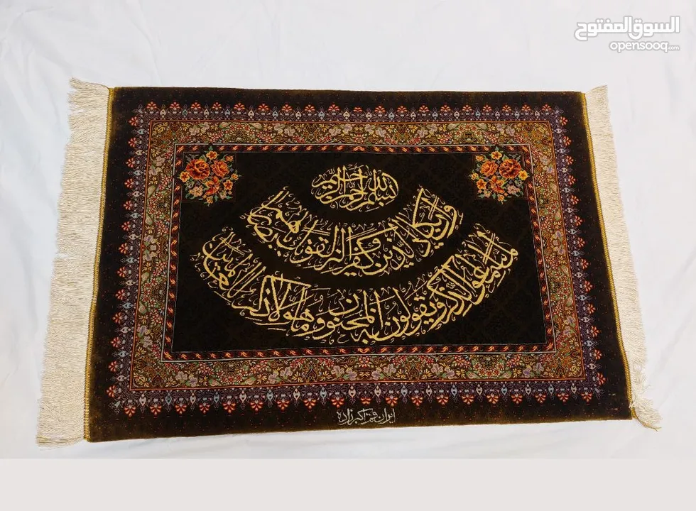 لوحة سجادة مصنوعة يدويًا في إيران ، مدینة تبريز، من الصوف والحرير Handmade Persian carpet-panels