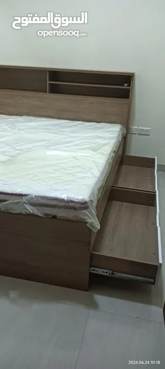 Double Bed with Side wardrobes on Sale