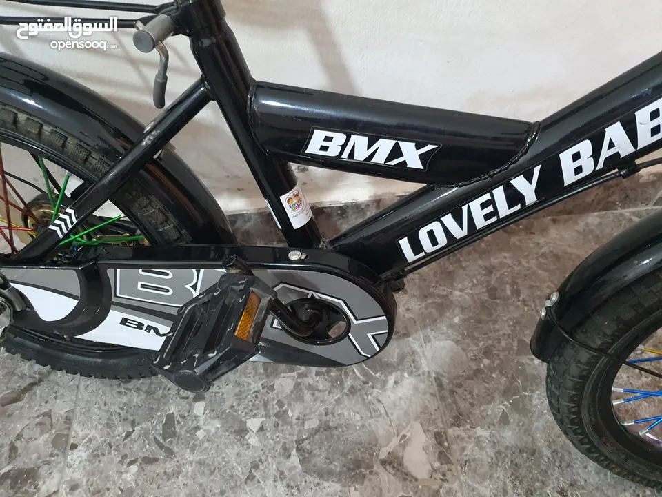 دراجه هوائية BMX جنط 16 لون أسود بحالة الوكالة