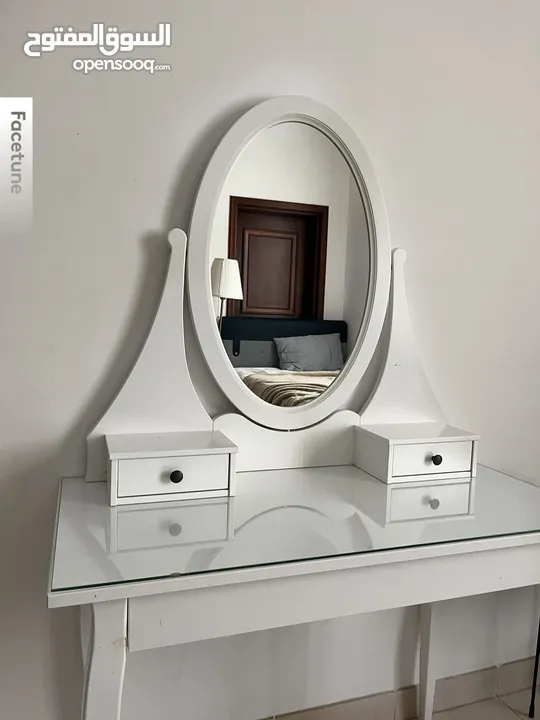 طاوله مكياج من ايكيا Ikea table and mirror