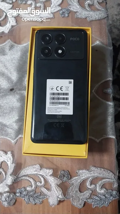 جهاز بوكو x6pro ل ببيع 256 جيجا مع جميع مرفقاتو