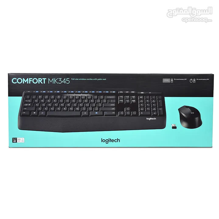 ماوس + كيبورد لوجيتك ويرلس Logitech Comfort MK345